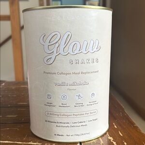 The Collagen Co. Glow Shakes Vanilla Milkshake Collagen Meal Replacement